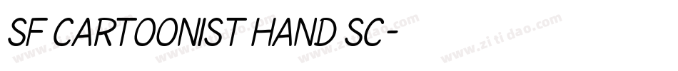 SF Cartoonist Hand SC字体转换